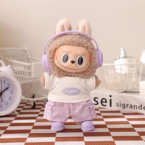 Personalized Labubu Band Hoodie Pant Set,DIY Doll Outfit,Handmade Outfit For Art Toy,Labubu Accessories,Clothes Set for Labubu,Gift For Her