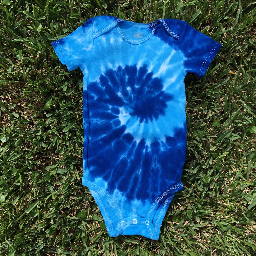 24 Month Blue Tie Dye Onesie Tie Dye Onesie Baby Gifts Baby Etsy