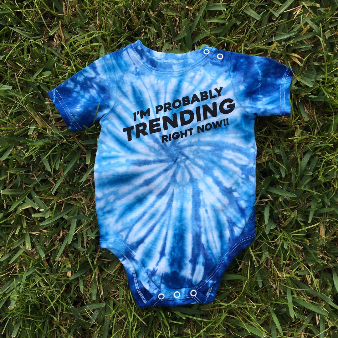 12 Month Blue Tie Dye Onesie Tie Dye Onesie Baby Gifts Baby Etsy