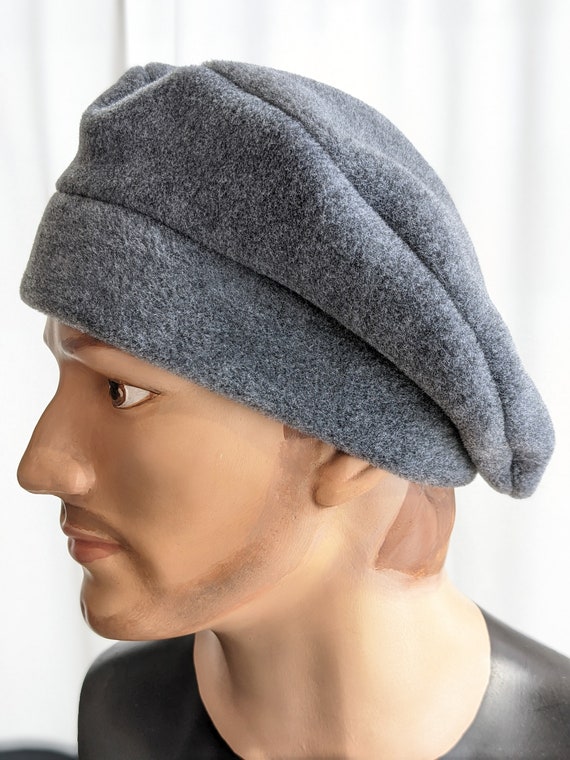 Gray Heather Polar Fleece Berett, for Men or Women - Etsy