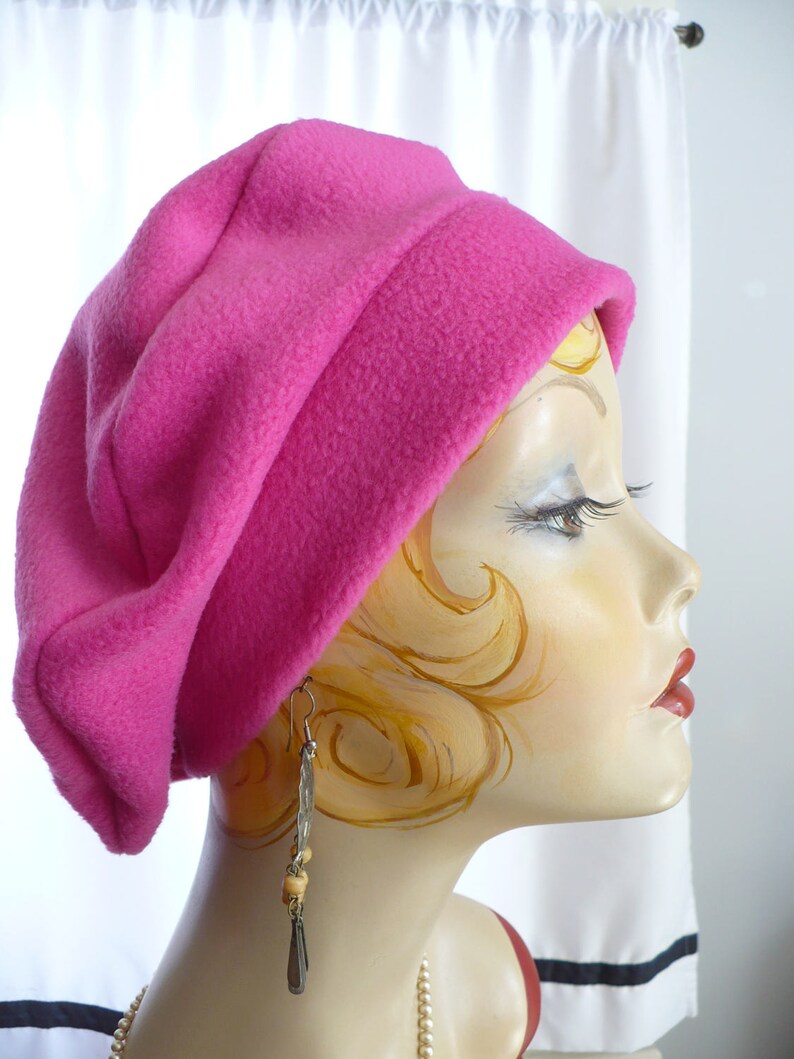 Hot Pink Beret lightweight SALE Etsy