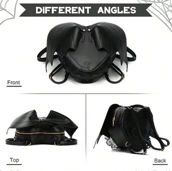 Mini Bat Wing Backpack with Lace Trim Bags | Mini Bat Wing Backpack With Lace Trim | Poshmark main image 2