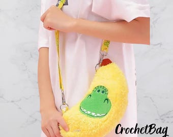 Rex Plush Crossbody Bag – Cute Cartoon Dinosaur Shoulder Bag, Soft Coin Purse, Phone Bag for Women, Disney-Inspired Toy Story Gift