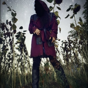 Pirate Lord Jacket - Ready Made - Goth Viking Medieval Cloak - Unisex - Berries