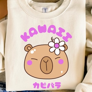 Kawaii Capybara PNG: T-Shirt Sublimation Design (Digital Download, 333 DPI)
