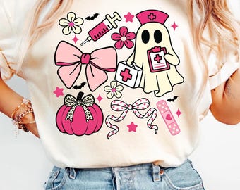 Boo Boo Crew Ghost Nurse PNG: Funny Halloween Design (Digital Download, 367 DPI)