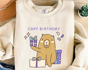 Clipart PNG de Capivara Kawaii: Sublimação de Camiseta Estilo Anime (Download Digital)