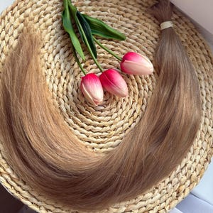 Russische lichtbruine paardenstaart – 22&quot; / 55 cm natuurlijk remy-haar – Slavisch haar bulkextensions – Slavisch haar