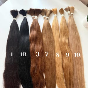 Russian Donor Hair 22”  55cm – Double Drawn, Natural Human Hair Ponytail, Premium Slavic Hair Extensions, Hair  Bulk