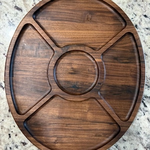 Walnut serving tray