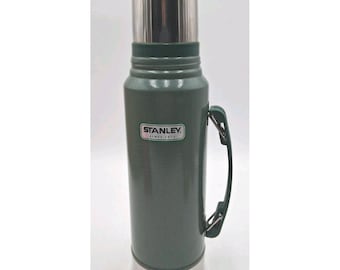 Vintage Stanley Green Thermos Vacuum Bottle Jug Classic Outdoor Camping