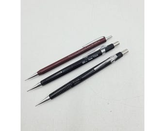 Pentel Lot of 2 VINTAGE Pen and Pencil TECHNICA-X PW45-C and and