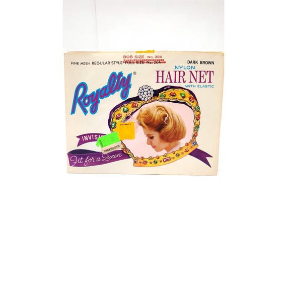 Lot 6 Vintage ROYALTY Bob Style Dark Brown Hair Nets Fine Mesh Fit For A Queen View 2