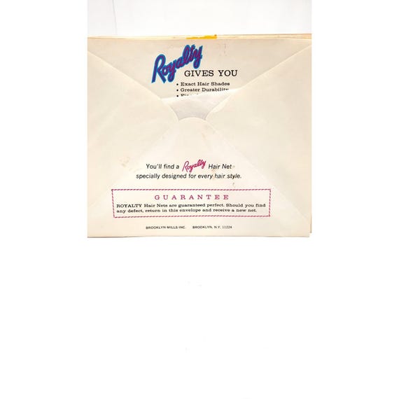 Lot 6 Vintage ROYALTY Bob Style Dark Brown Hair Nets Fine Mesh Fit For A Queen View 3