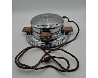 Vintage General Electric GE Waffle Maker Model 129W9 Art Deco