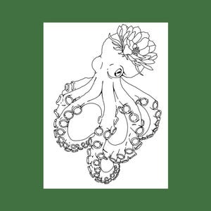 Octopus Colouring Page