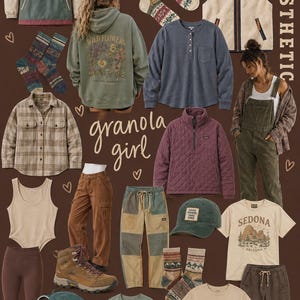 Granola Girls Bundle, Vintage Clothing Mystery Box, Personalized Outfit Box, Curated Thrift Clothing Bundle, Boho Nature Girl Style Box image 4