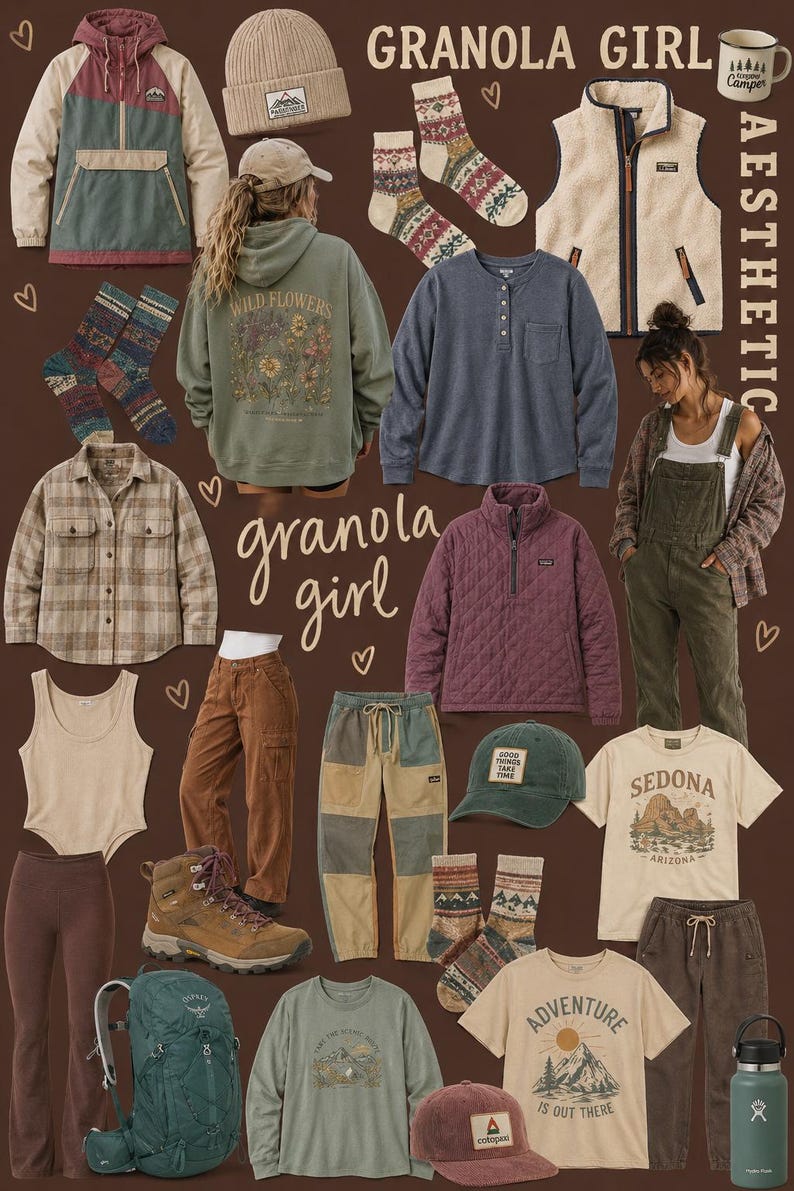 Granola Girls Bundle, Vintage Clothing Mystery Box, Personalized Outfit Box, Curated Thrift Clothing Bundle, Boho Nature Girl Style Box image 4
