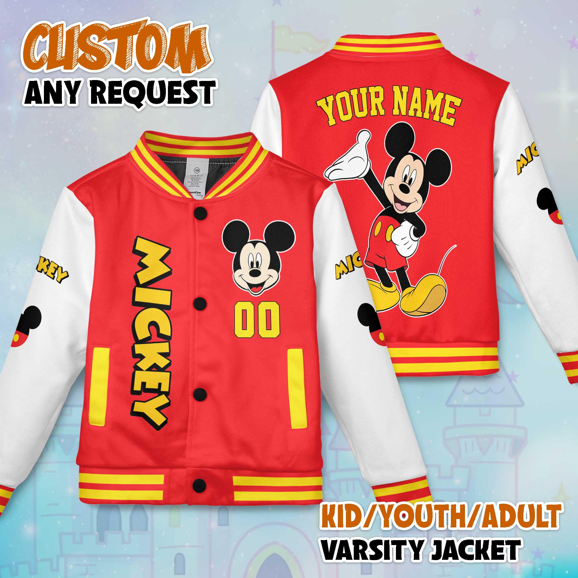 Mickey Mouse Varsity Jacket - Etsy UK