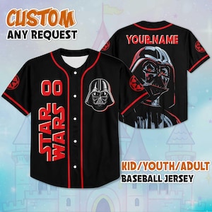 Maillot de baseball personnalisé Dark Vador, tenue Star Wars