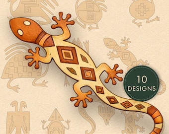 Tribal Animal Symbols Laser Cut Files | Ethnic Animal SVG DXF Pack