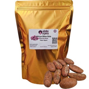African Garcinia Bitter Kola Nuts, Orogbo, Gooro, Organic, Super Fresh, Non-GMO - 16 oz 1LB