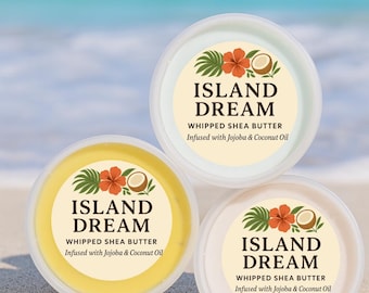 Whipped African Natural Shea Butter| Scented, 100% natural infused with Coconut and Jojoba Oil