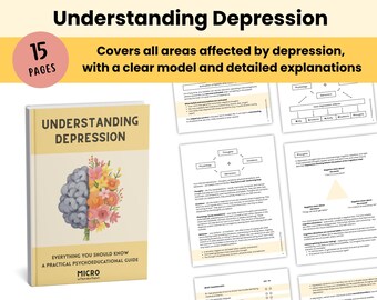 Depression Psychoeducation & Therapy Tools Ebook for Therapists, Practical Mental Health Resources for Effective Client Support