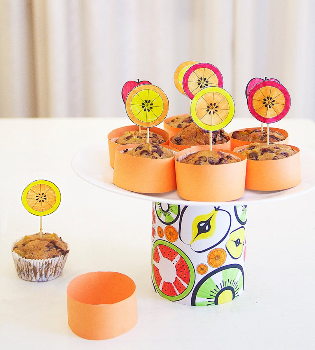 Printable Fruit Slice Coloring Pages for Crafting - Etsy