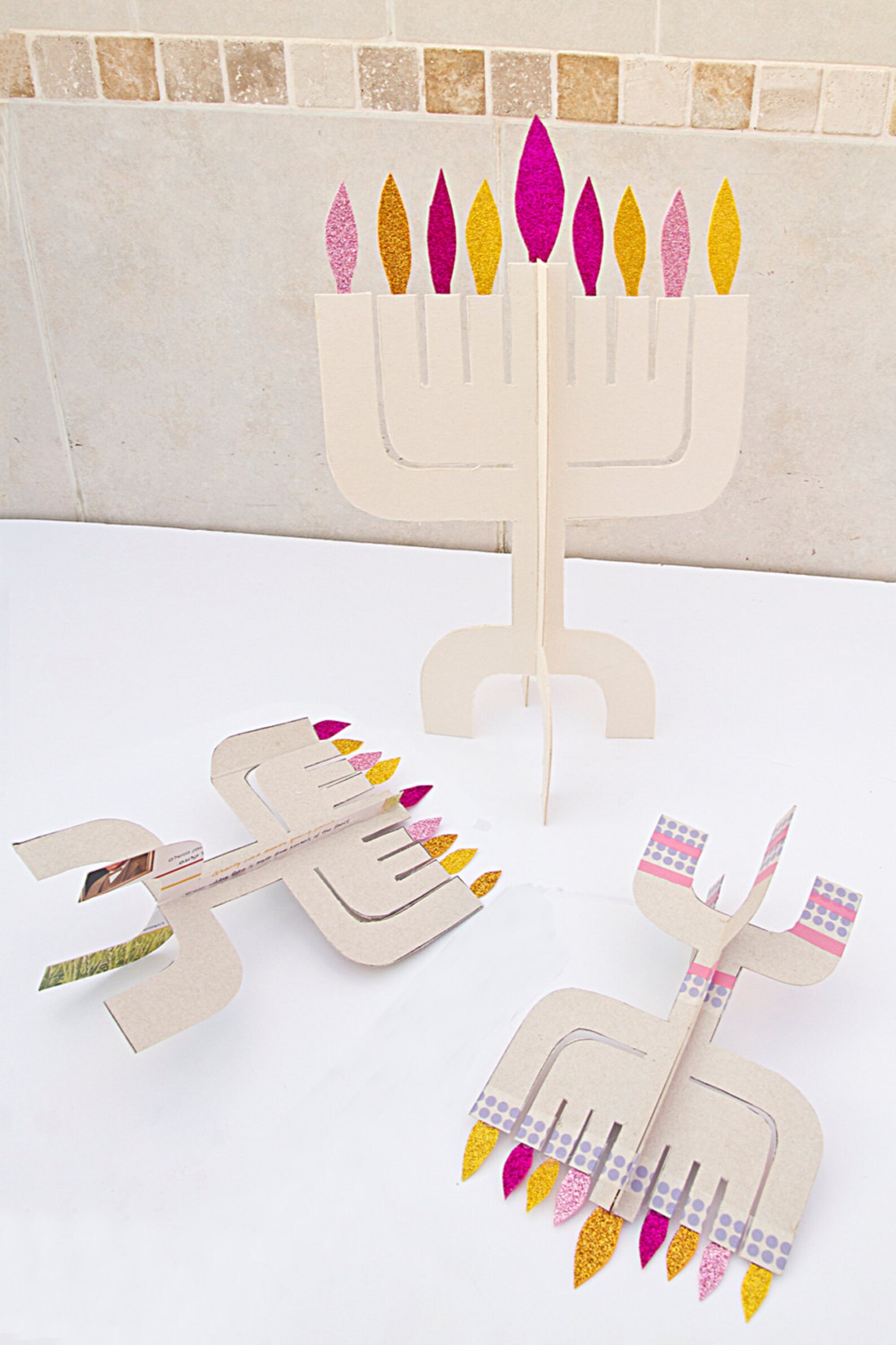 Hanukkah Menorah Craft Printable Templates To Make Three Etsy Hanukkah Menorah Craft Printable Templates To Make Three Etsy