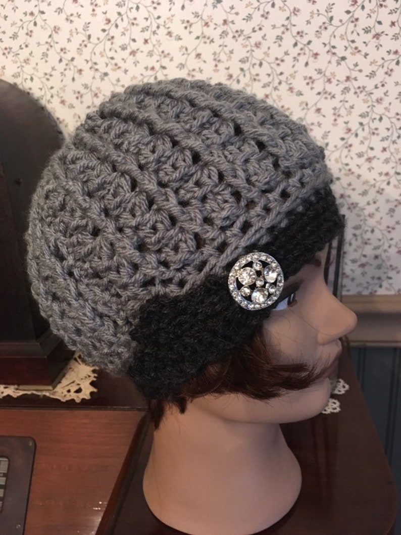 Rolled Brim Cloche Hat