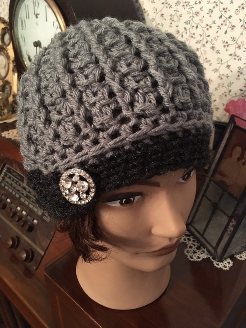 Rolled Brim Cloche Hat