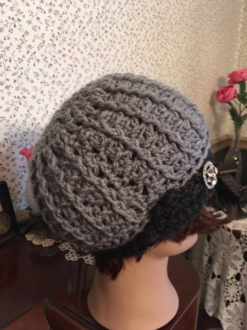 Rolled Brim Cloche Hat