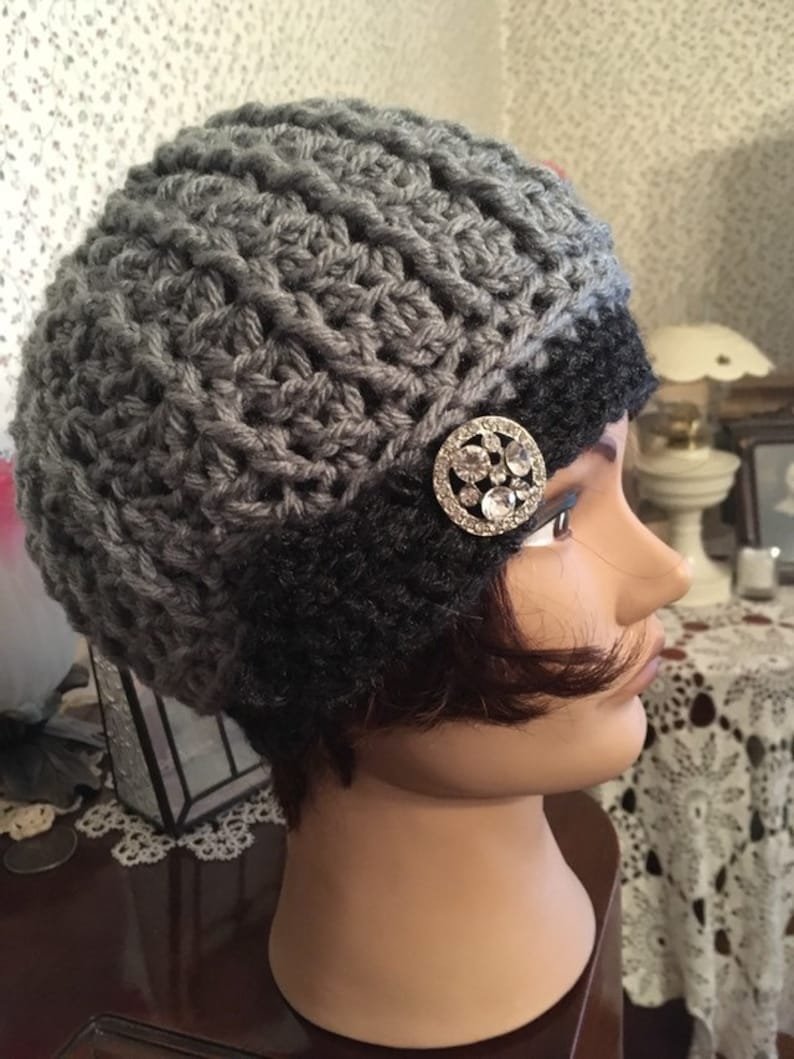 Rolled Brim Cloche Hat