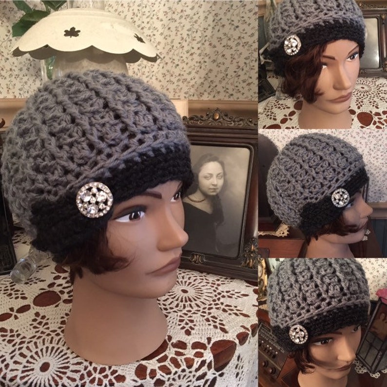 Rolled Brim Cloche Hat