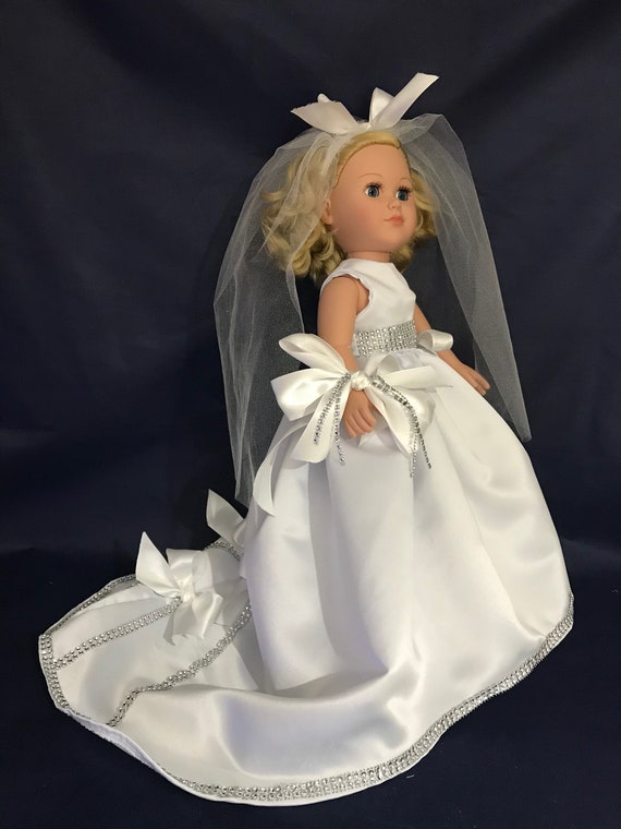 Wedding Dress For 18 Inch Doll American Made Etsy