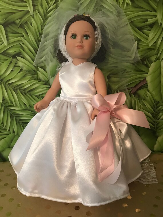 Wedding Dress For 18 Inch Doll American Made Etsy