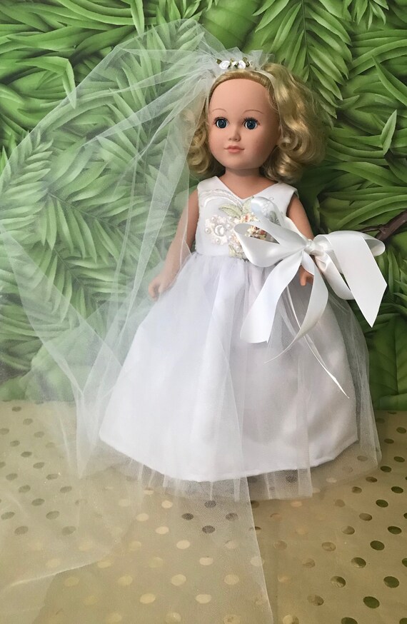 Wedding Dress For 18 Inch Doll American Made Etsy