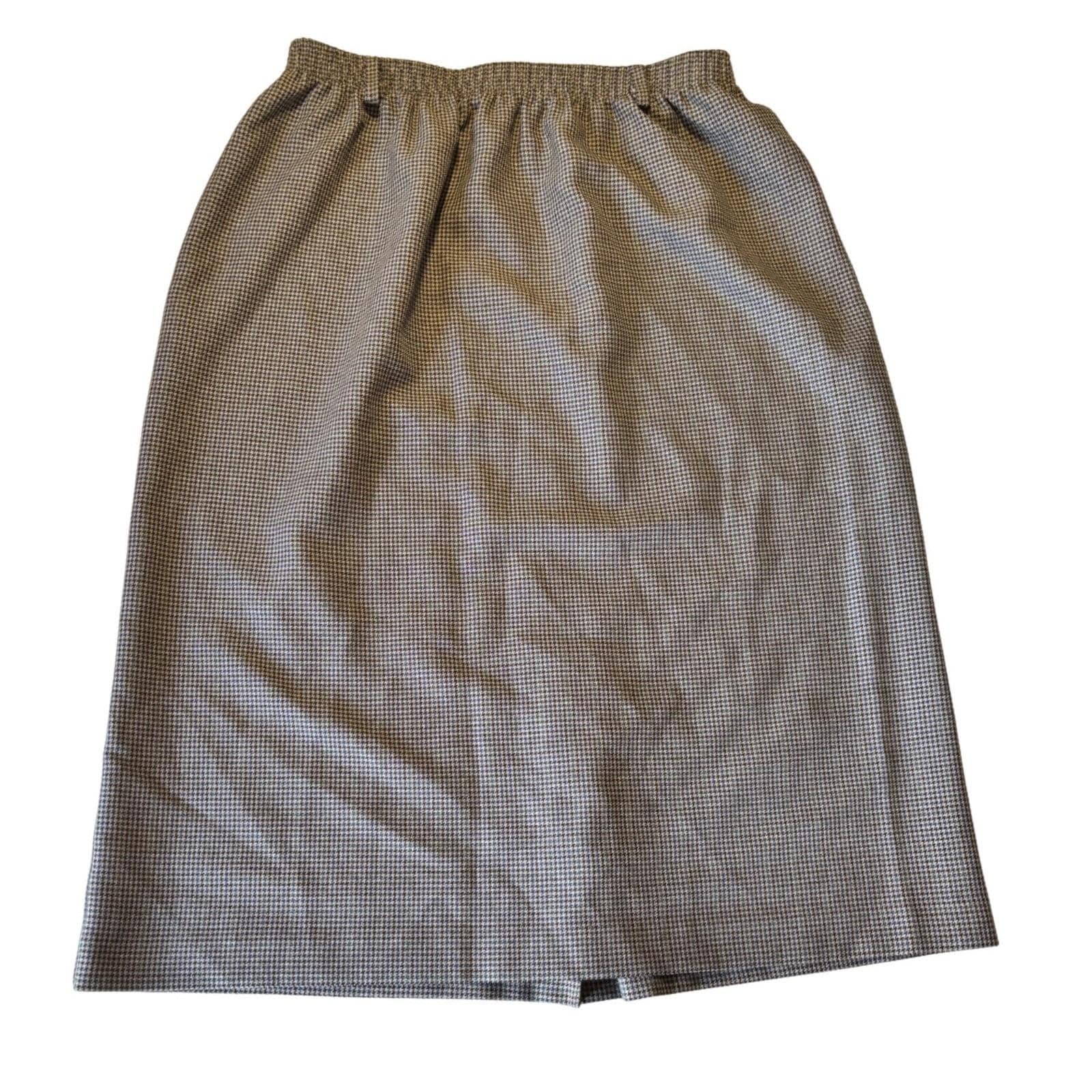 Jupe évasée Alfred Dunner – Noire à Fleurs – Taille UK 6 – Midi – Femme