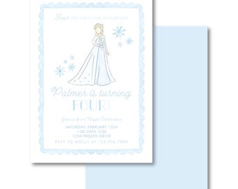 Frozen Birthday Invitation | Princess Party Theme