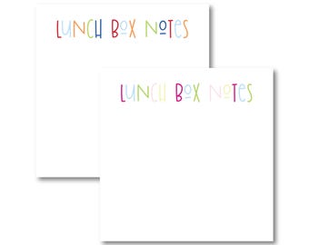 Lunch Box Notes Notepad | Cute Kids Lunch Notes | Personalized School Lunch Notes | Encouragement Notes for Kids | Back to School Gift