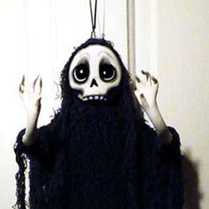 Ghost Ornament Grim Reaper, Skull Ornament, Halloween Decoration, Halloween, Creepy Cute MADE TO ORDER image 5