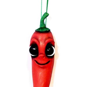 Chili Pepper Ornament, Christmas, Cinco De Mayo, Red Hot Chili Pepper, Red Pepper, Kitchen Decoration, Southwestern Ornament Southwest Chili
