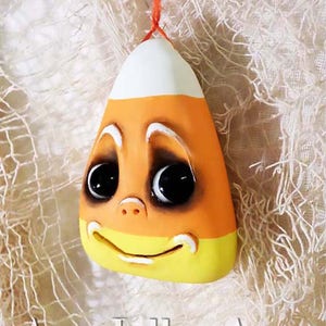 Fall Decoration, Thanksgiving, Autumn, Happy Candy Corn Ornament Halloween Ornament, Halloween Decoration,