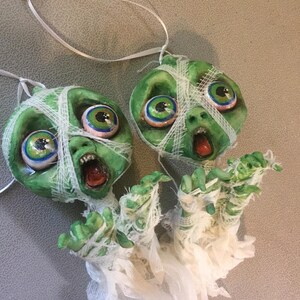 Halloween Ornament Mummy Zombie - Halloween Decoration - MADE TO ORDER - image 9
