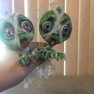 Halloween Ornament Mummy Zombie - Halloween Decoration - MADE TO ORDER - image 10