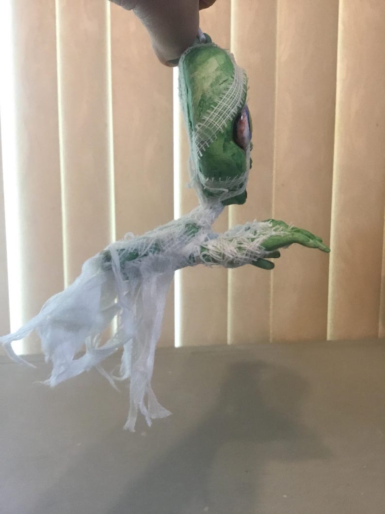 Halloween Ornament Mummy Zombie - Halloween Decoration - MADE TO ORDER - image 7