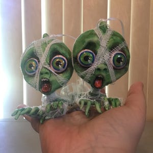 Halloween Ornament Mummy Zombie - Halloween Decoration - MADE TO ORDER - image 5