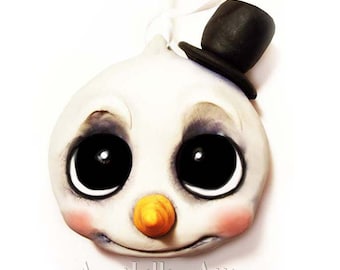 Snowman Ornament, Christmas Ornament, Christmas Decorations, Decor, Made-to-Order