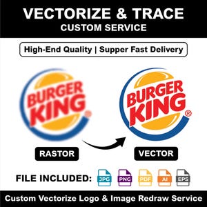 Custom Vectorize service, Vector Redraw, 100% Manual Vector Tracing, Image To Vector, Custom Logo, Vector Art Tracing , Digital Illustration